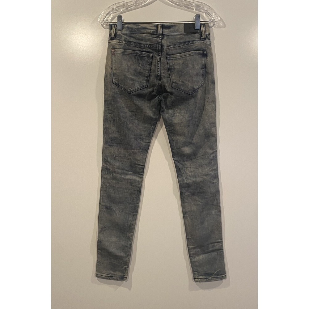BDG Mid Rise Twig Ankle Jeans Silver Sequin Acid Wash Skinny Denim 26W 29L - Picture 6 of 11